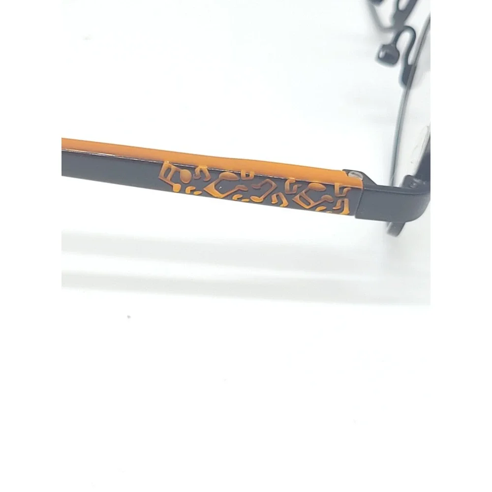 The Wiggles Eyeglasses Frames Tunes 43-16-125 Black/Orange Full Rim
